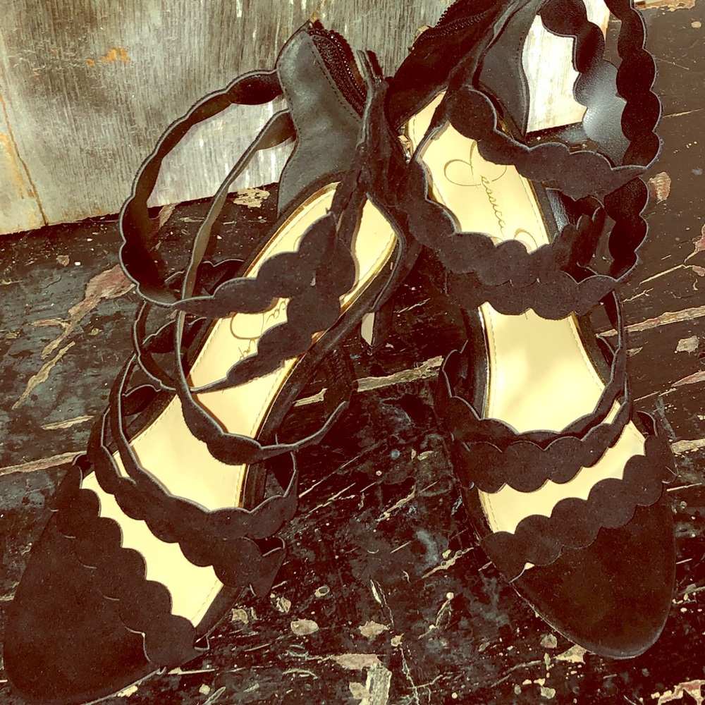 Black High heel sandals